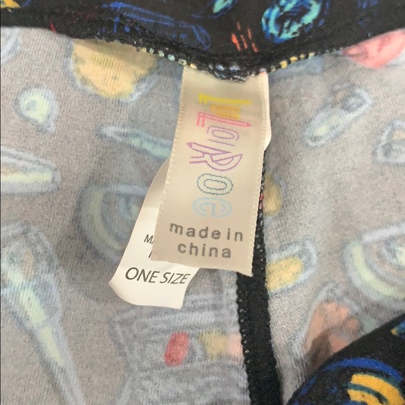 LulaRoe makeup print leggings - Picture 2 of 2